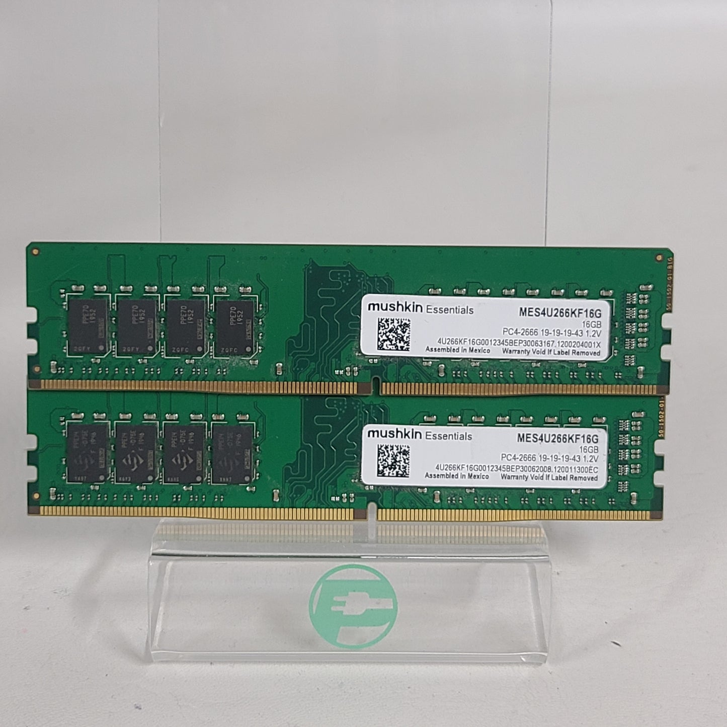 mushkin PC4-2666-19 32GB (2x16GB) RAM DDR4 2666MHz MES4U266KF16G