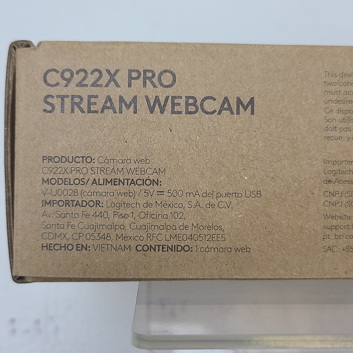 Logitech C922x Pro Stream Webcam Full 1080p HD Camera