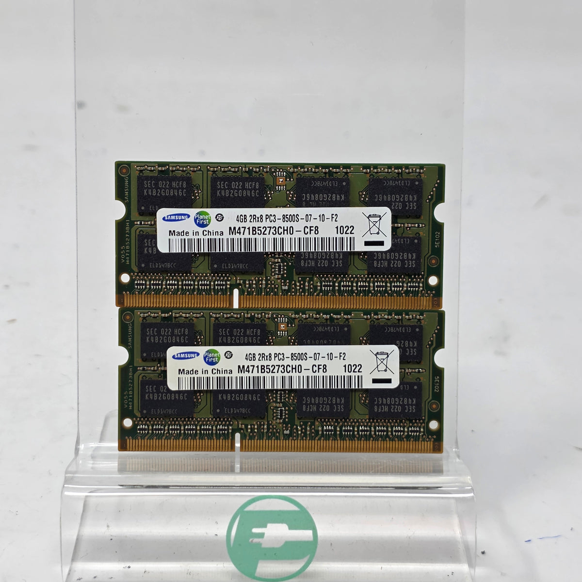 Samsung 8GB 2x4GB DDR3 PC3-8500S 1066MHz Laptop RAM M471B5273CH0-CF8 Memory