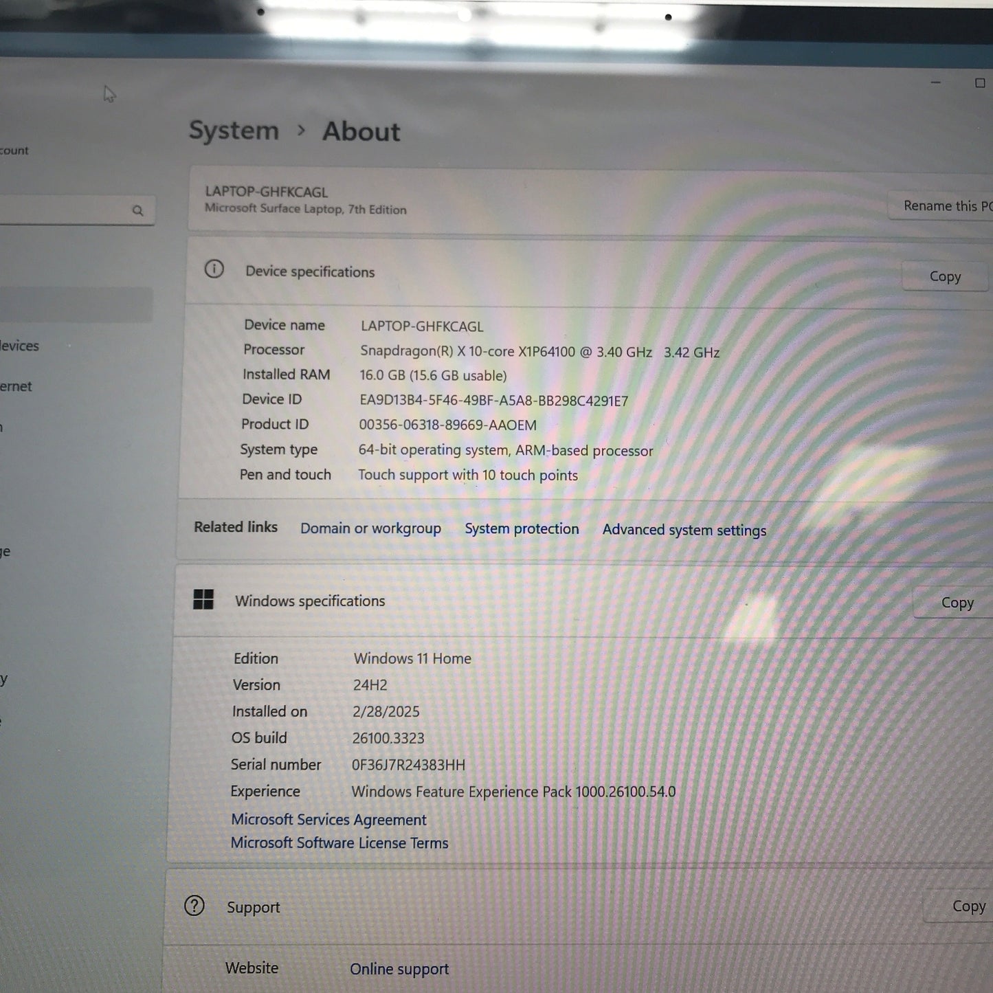 Microsoft Surface Laptop 7th Edition 2036 13.8 10-Core 3.4GHz 16GB RAM 512GB SSD