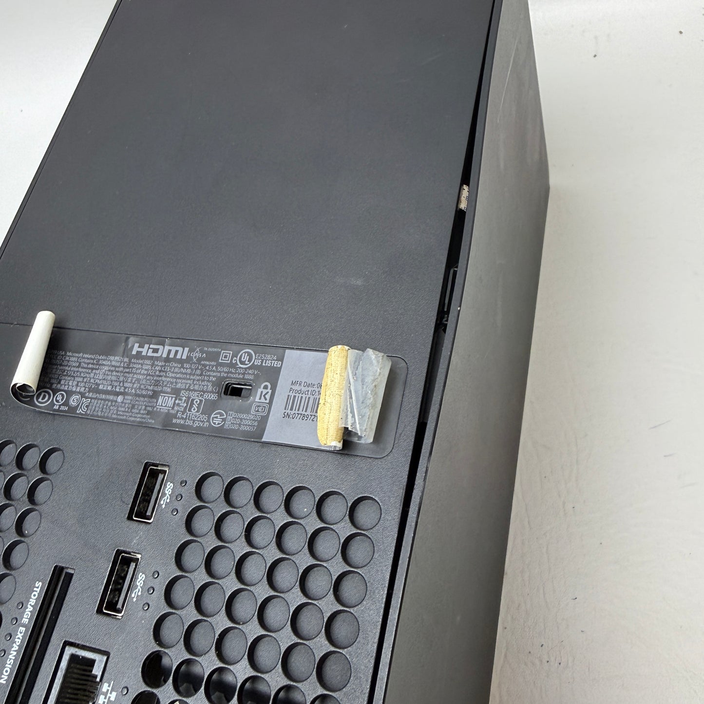 Broken Microsoft Xbox Series X 1TB Console Gaming System Black 1882