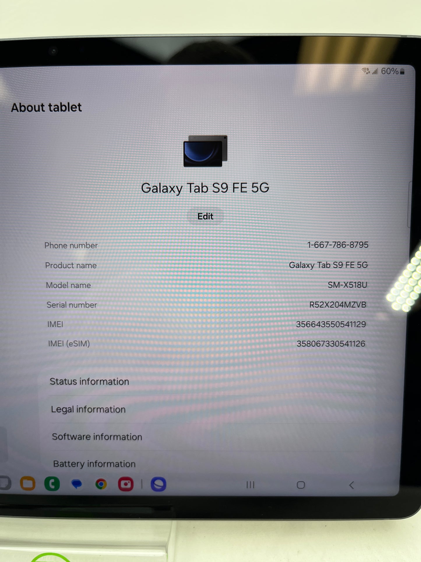 T-Mobile Samsung Galaxy Tab S9 FE 10.9" 128GB Black SM-X518U