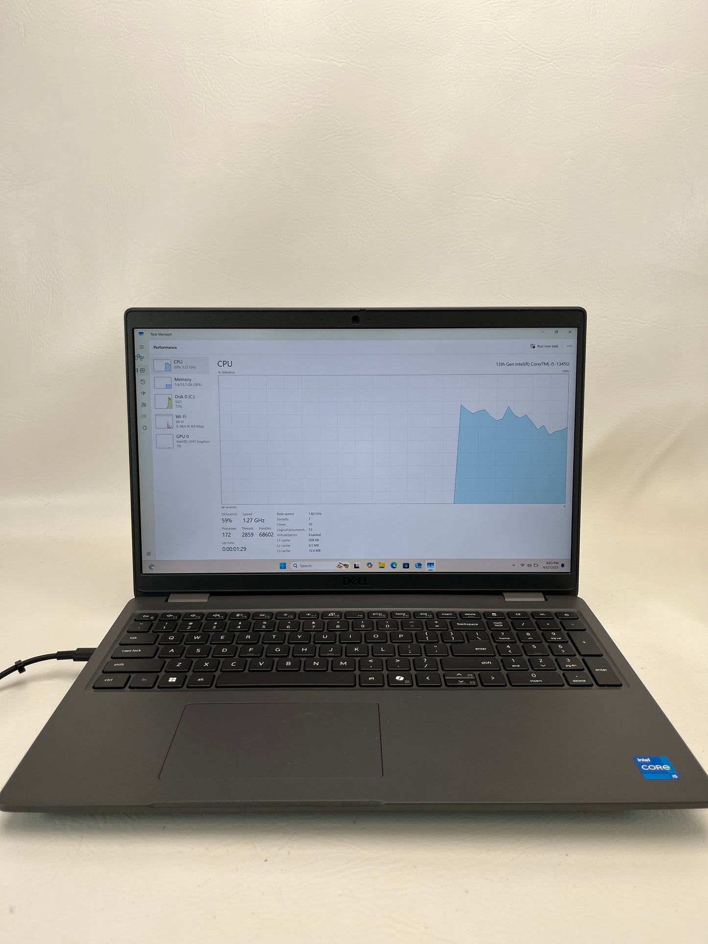 Dell LATITUDE 3550 DP96RF54 15.6" i5-1145G7 1.6GHz 8GB RAM 128GB SSD