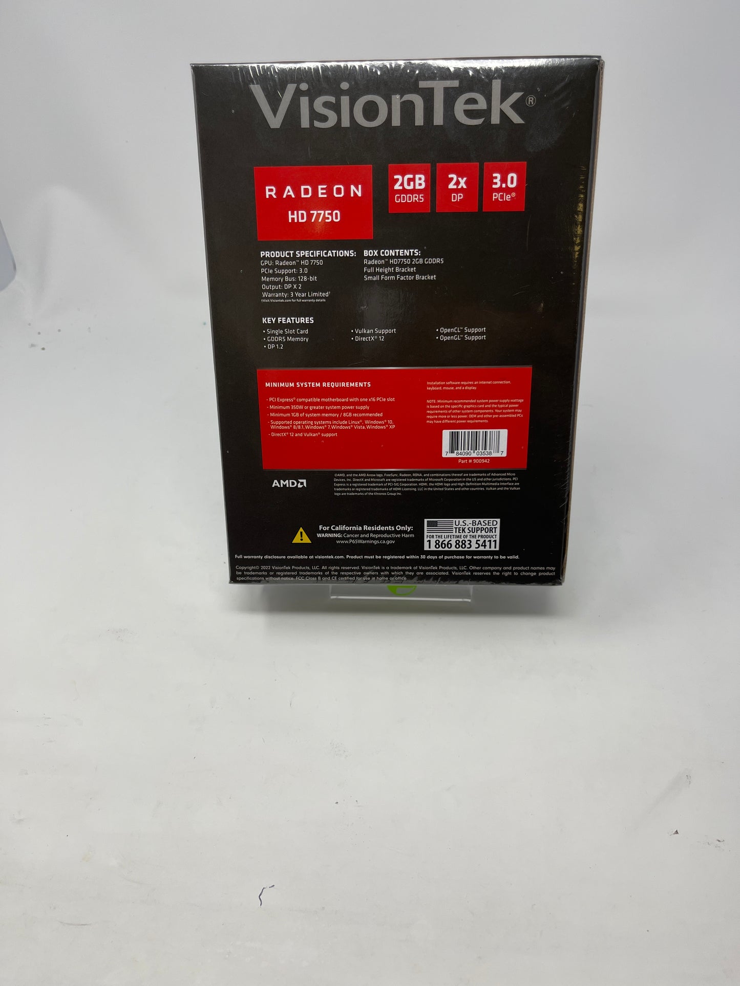 New VisionTek Radeon HD 7750 2GB GDDR5 Graphics Card 900942