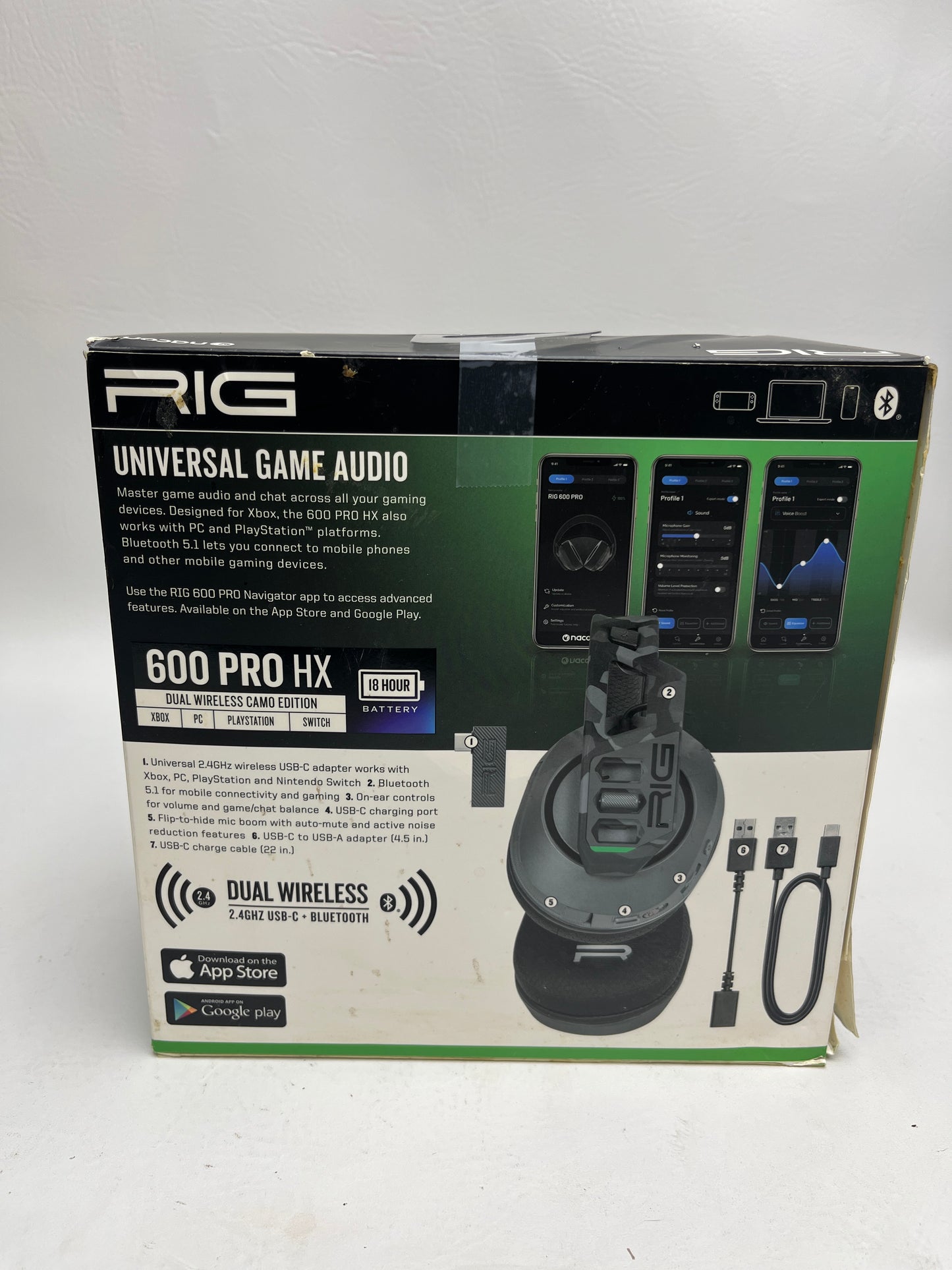 Rig 600 Pro HX Headset Wireless XBox/Switch/Pc/PS5