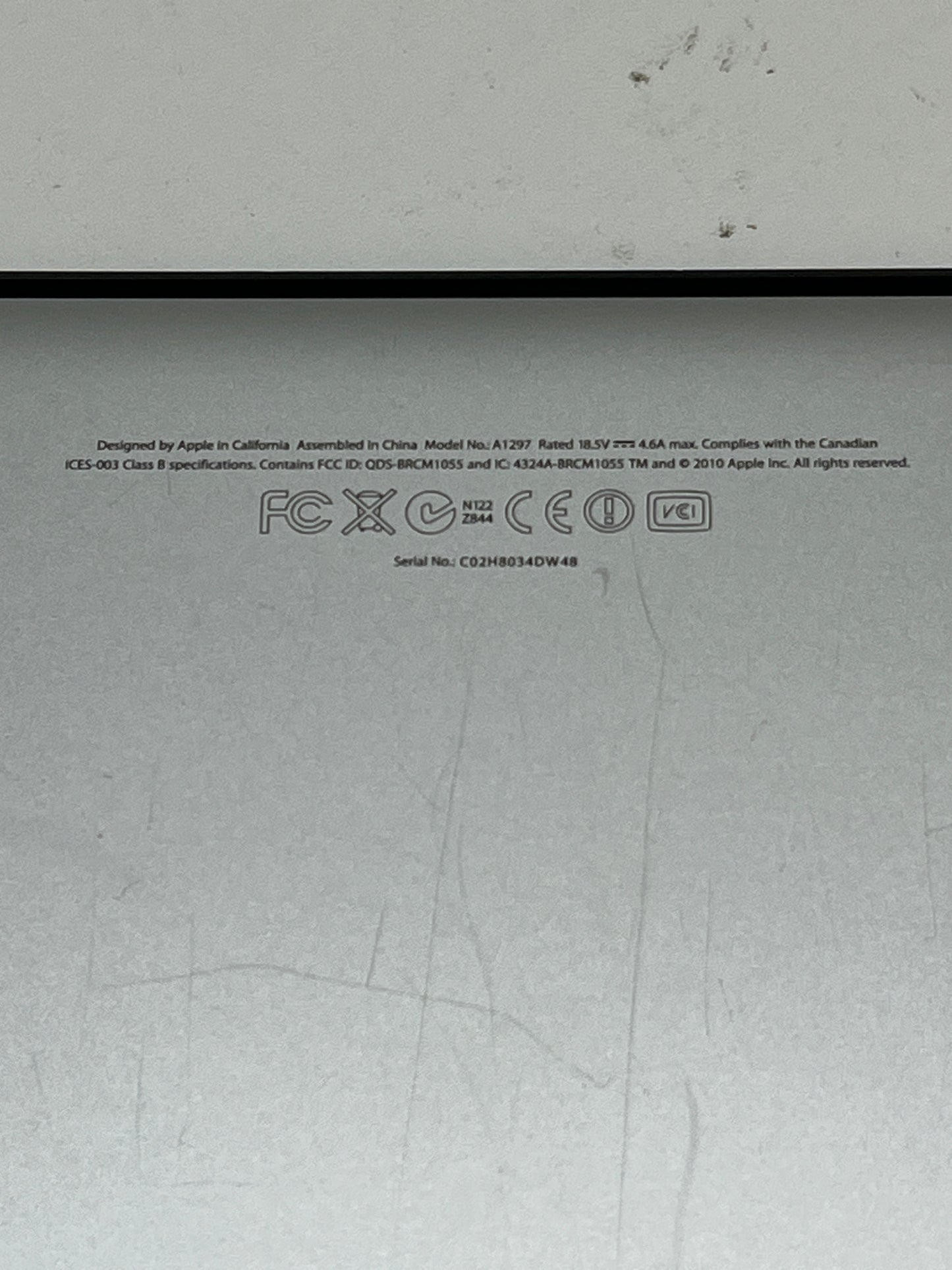 2011 Apple MacBook Pro 16" i7 2.5GHz 4GB RAM 1TB SSD Silver A1297