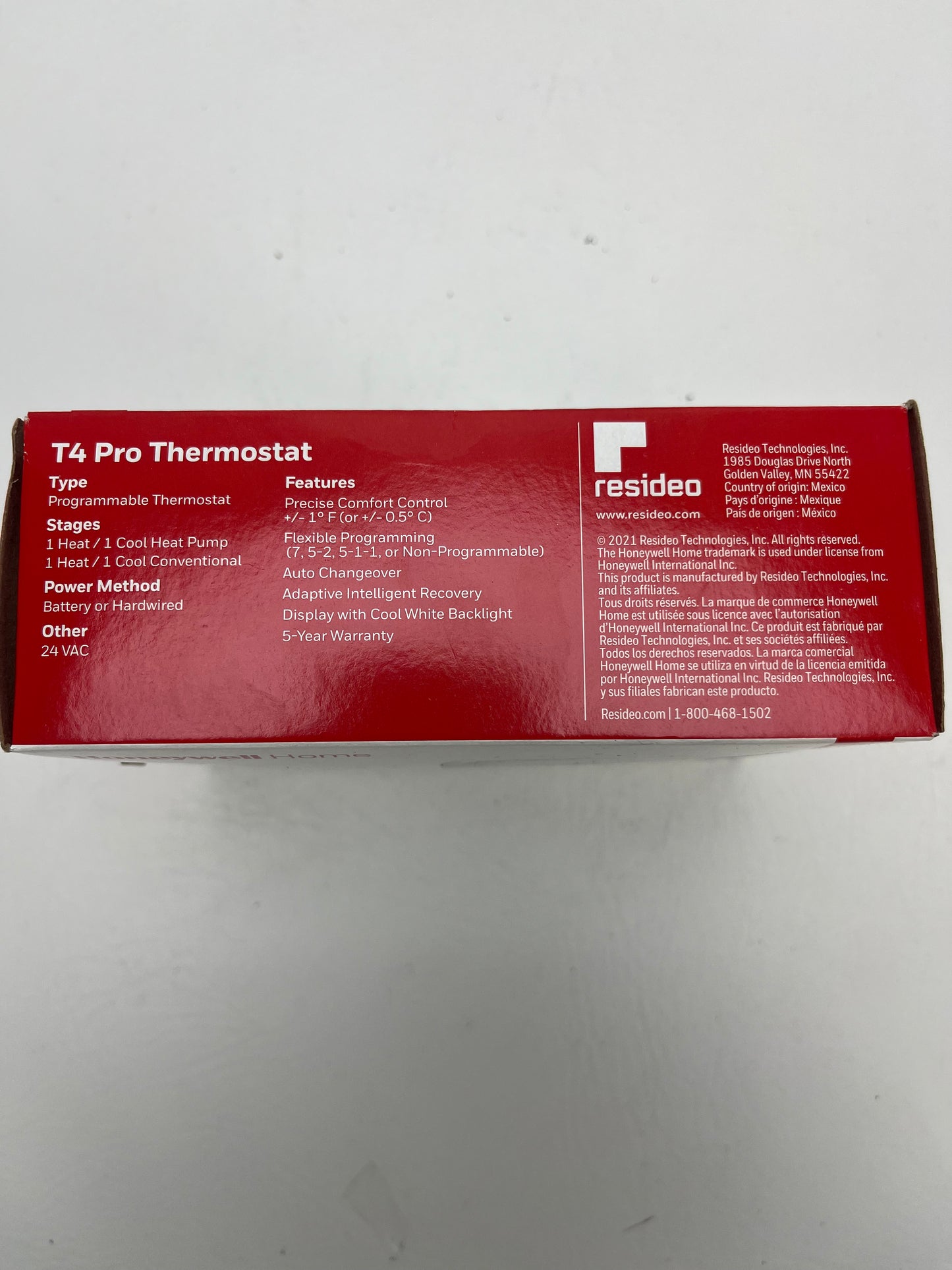 New Honeywell T4 PRO digital programmable thermostat