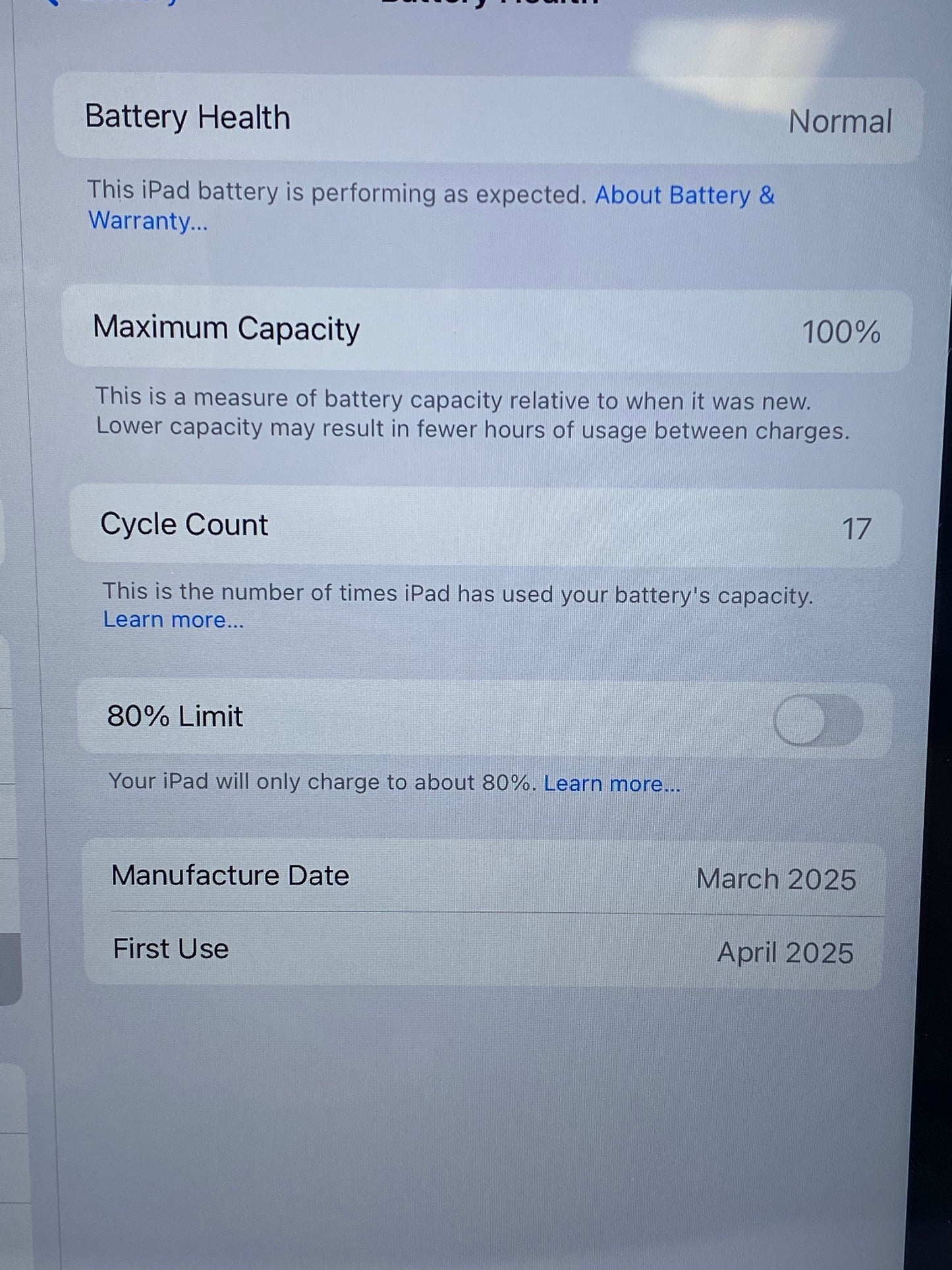 WiFi Only Apple iPad 11" (A16) 128GB Silver MD7F4LL/A