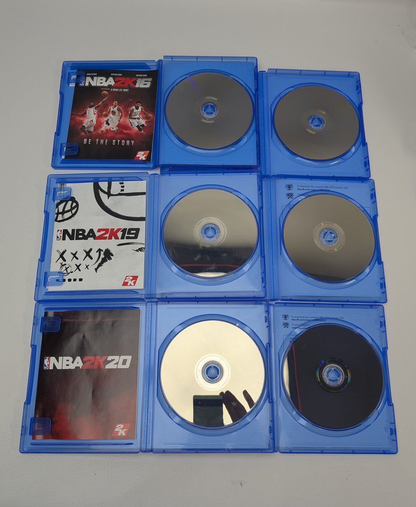 Lot of 6 PS4 Games NBA 2K16 2K18 2K19 2K20 2K21 2K22 Basketball Bundle