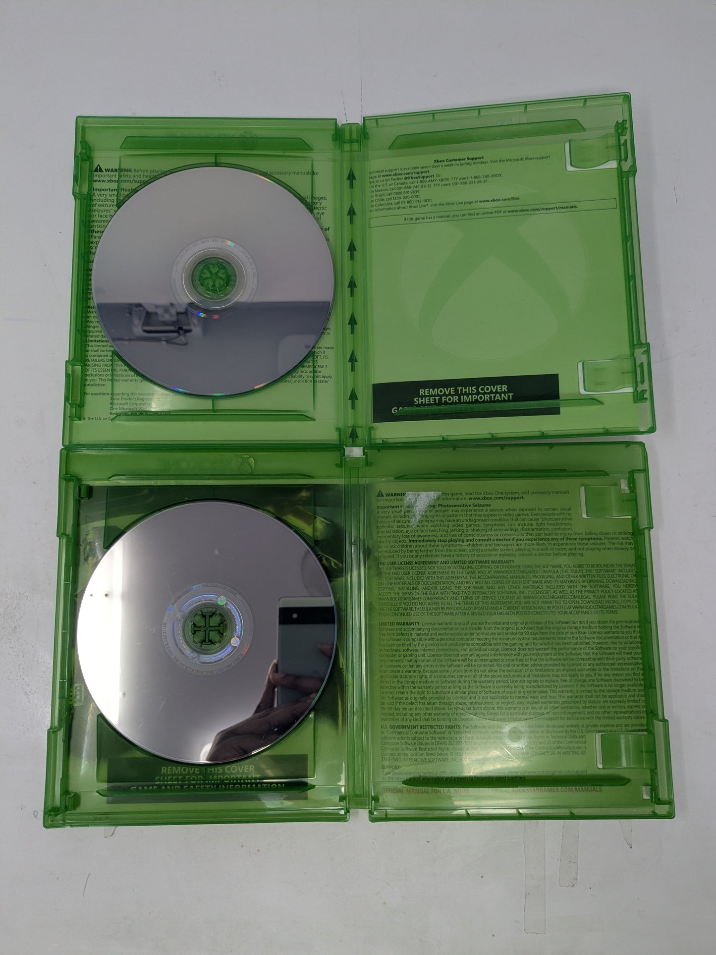 Lot of 2 Microsoft Xbox One Games L.A. Noire Rise of the Tomb Raider