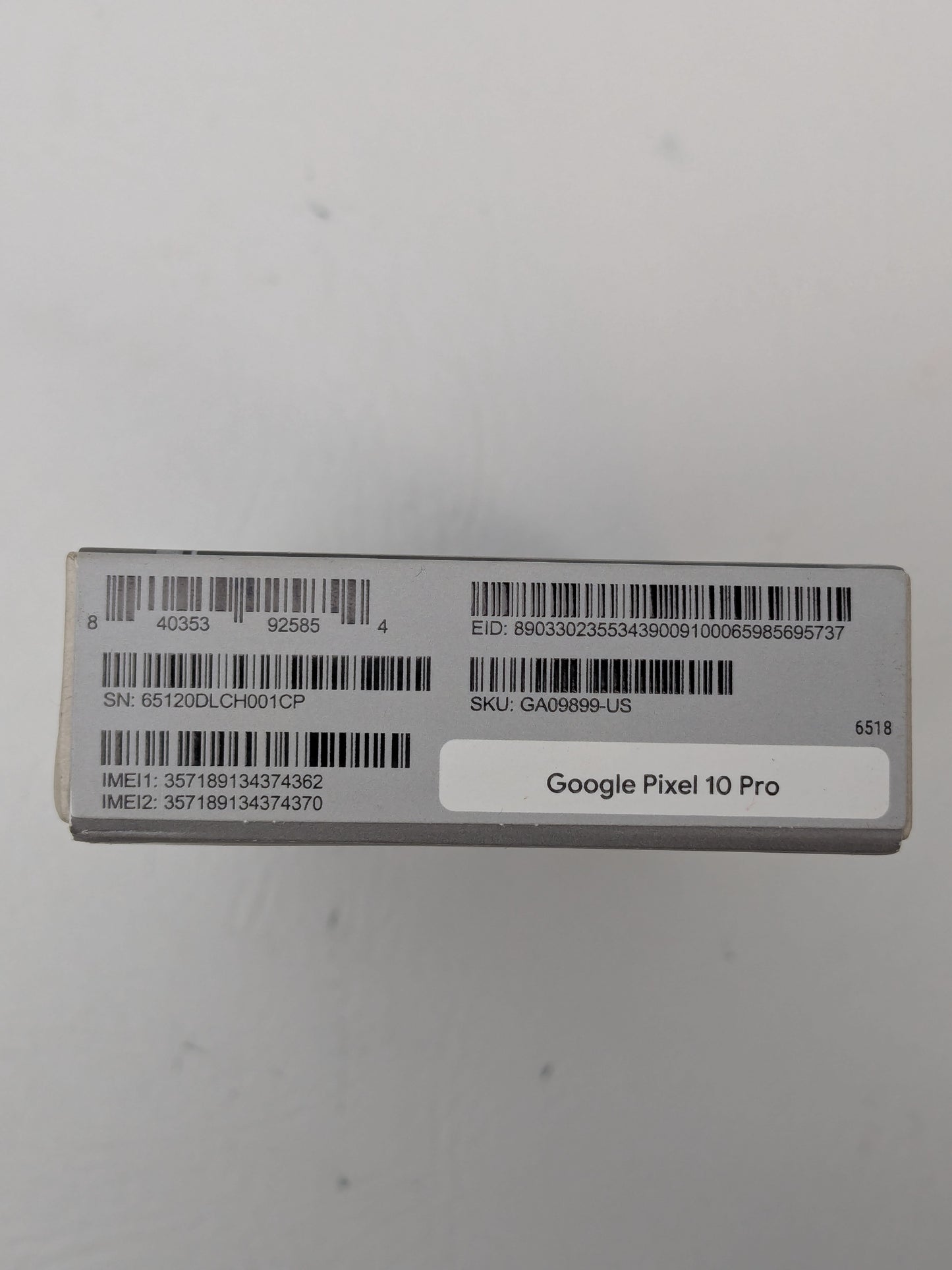 New Unlocked Google Pixel 10 Pro 256GB Just Black GA05227