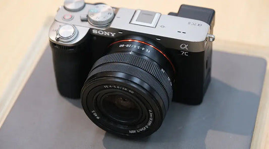 Mirrorless digital camera shown during in-store resale review at PayMore Clinton