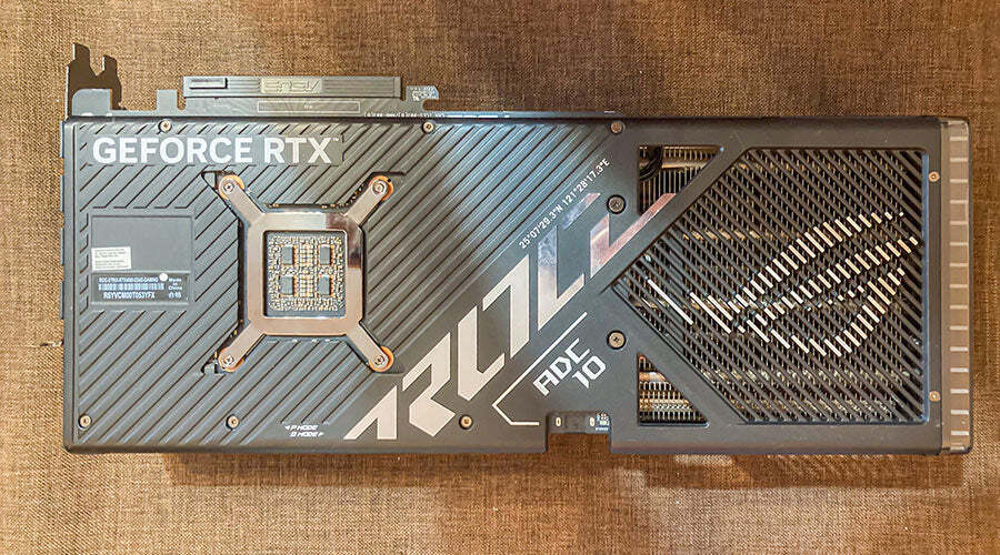 High-end GPU card shown during in-store resale review at PayMore Clinton