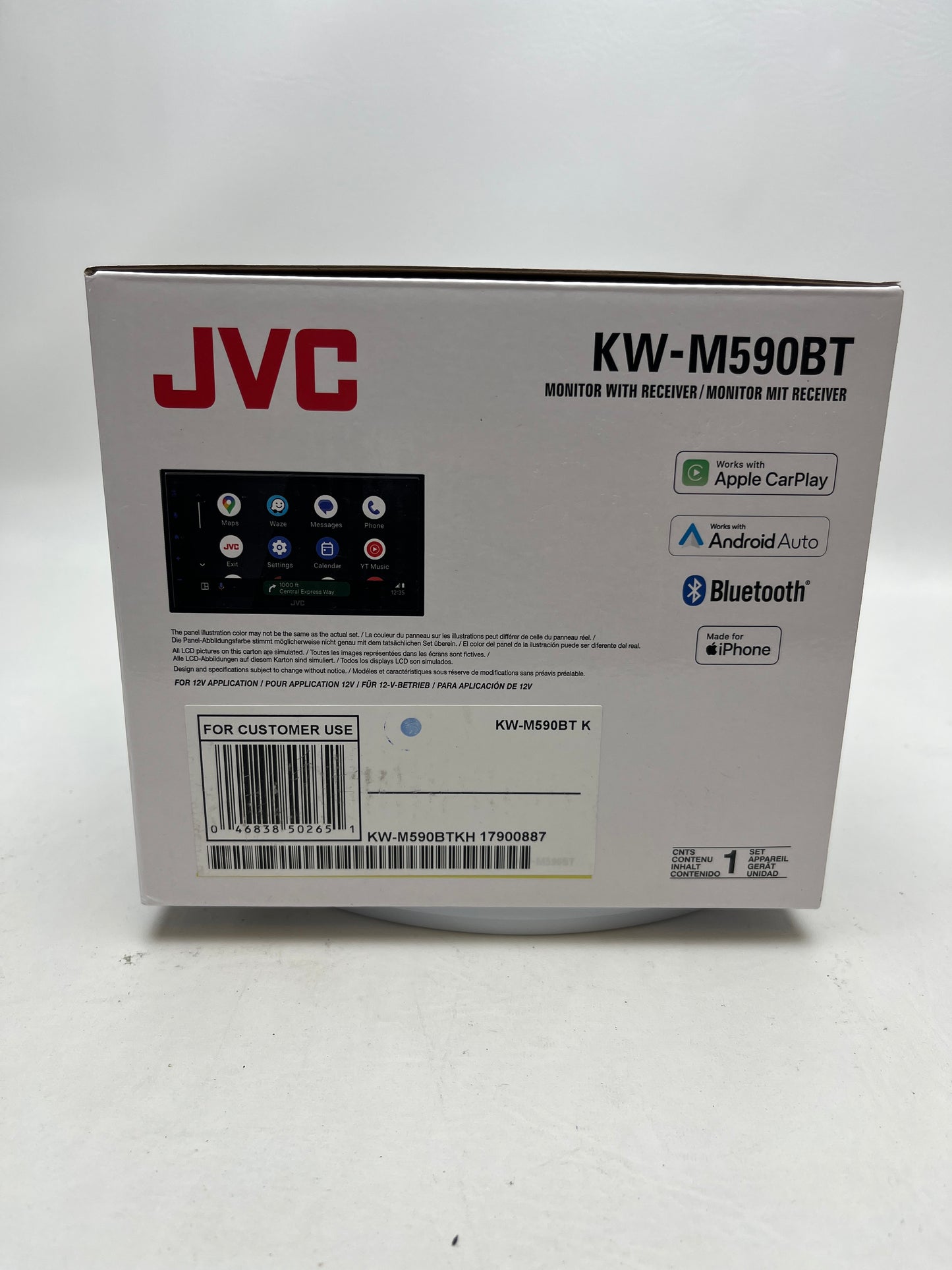 New JVC KW-M590BT Digital Multimedia Receiver 17900887