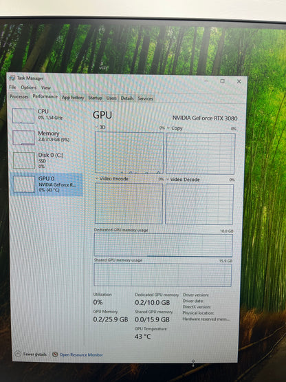 NZXT H710 MID TOWER ATX DESKTOP ATX I9-10900KF 3.70 GHz 1TB SSD NVIDIA GeForce RTX 3080 32GB RAM