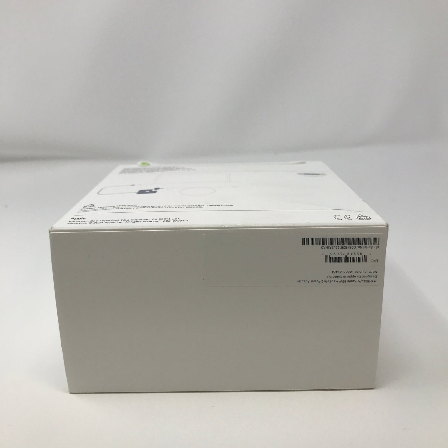 New Apple 85w Magsafe 2 Power Adapter White MD506LL/A