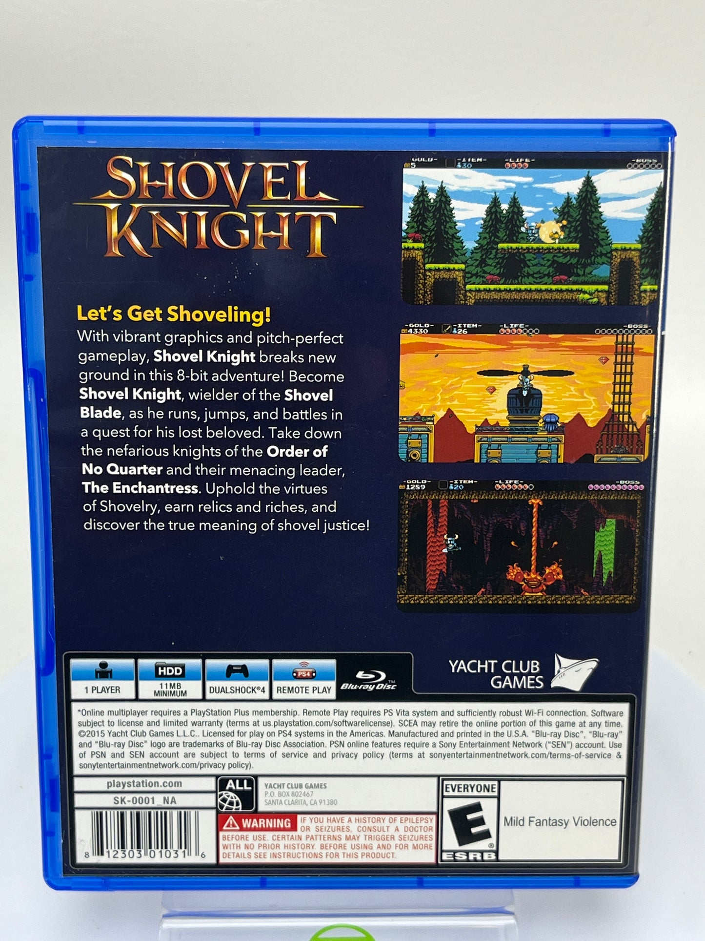 Shovel Knight (Sony PlayStation 4 PS4, 2015)