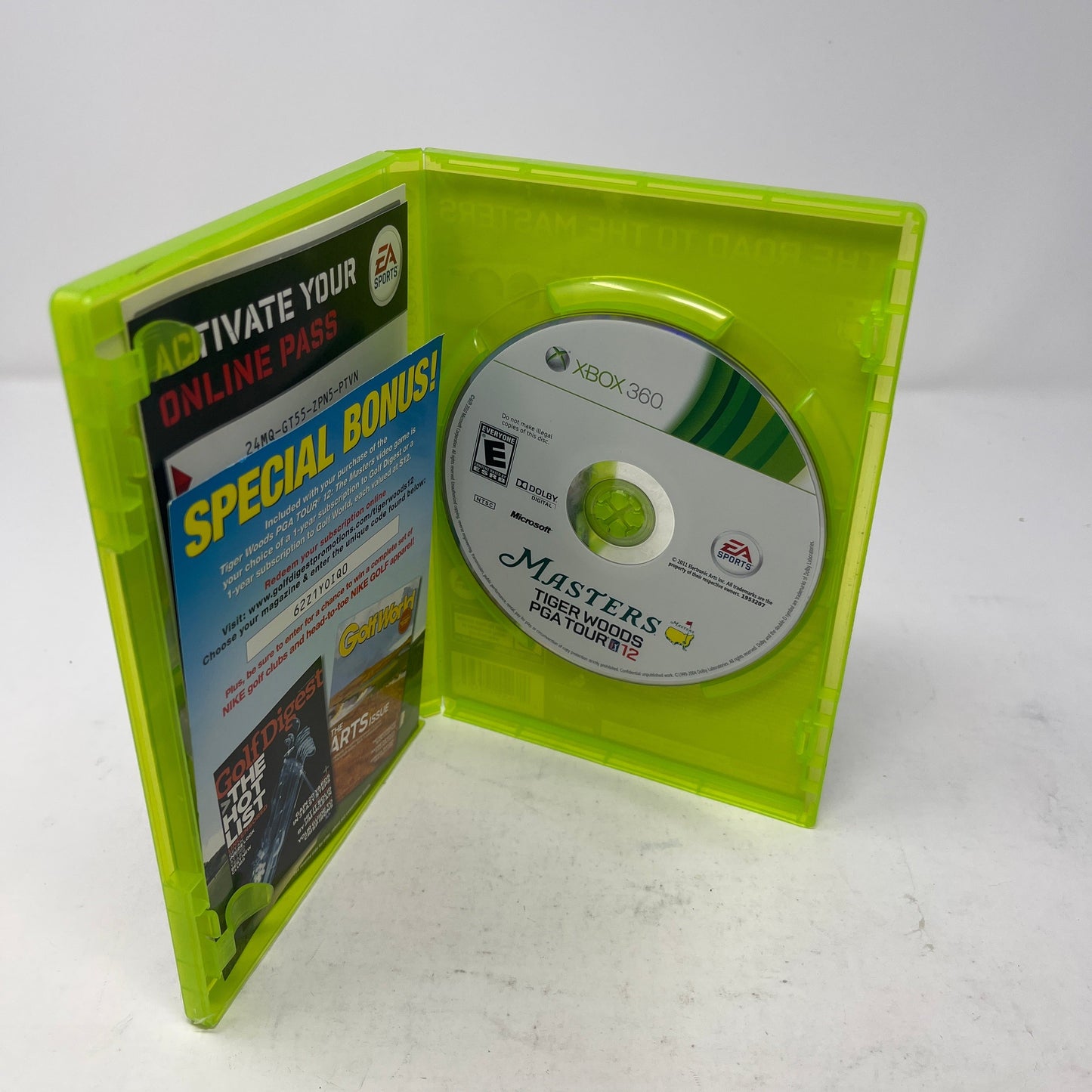 EA Sports Masters Tiger Woods PGA Tour 12 (Microsoft Xbox 360, 2011)