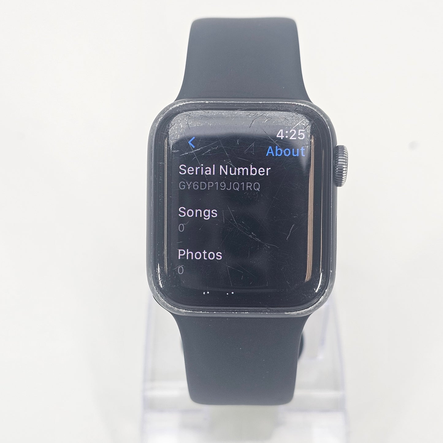 GPS Only Apple Watch Series 6 40MM Midnight Aluminum Sport Band 
