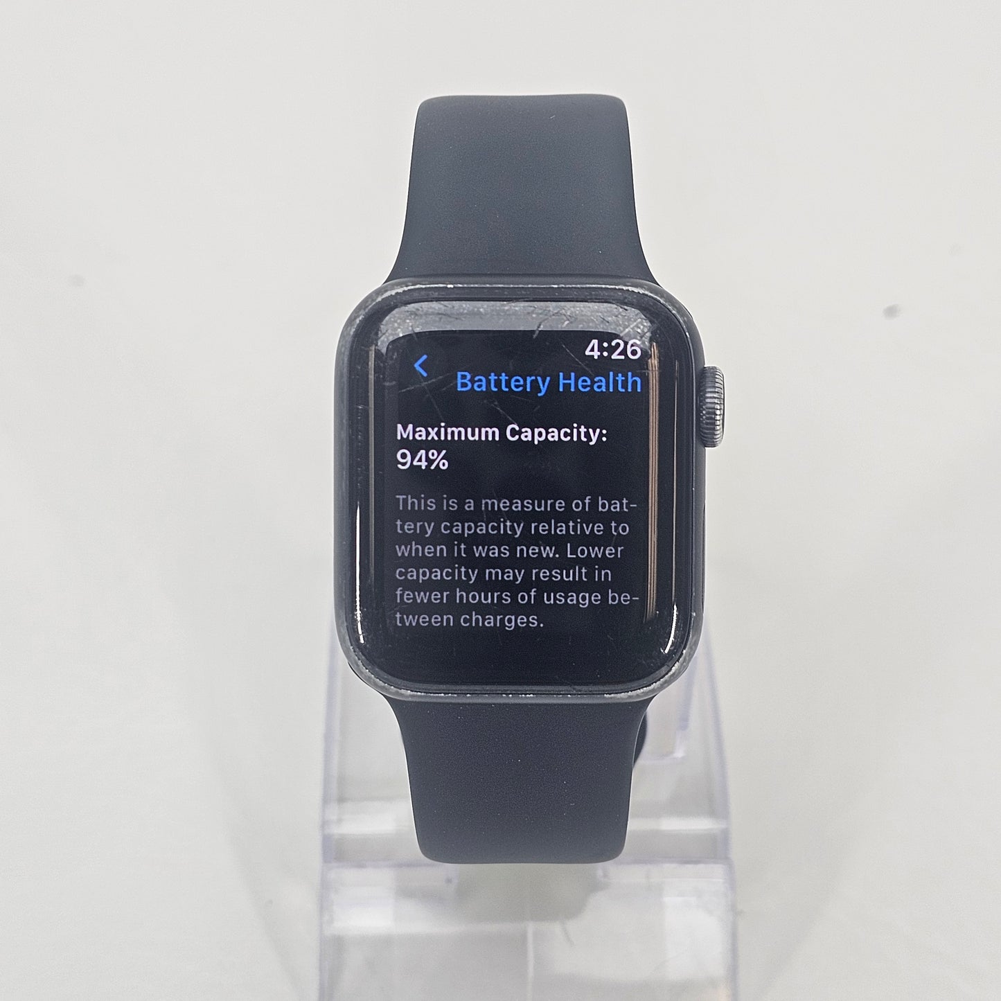 GPS Only Apple Watch Series 6 40MM Midnight Aluminum Sport Band 
