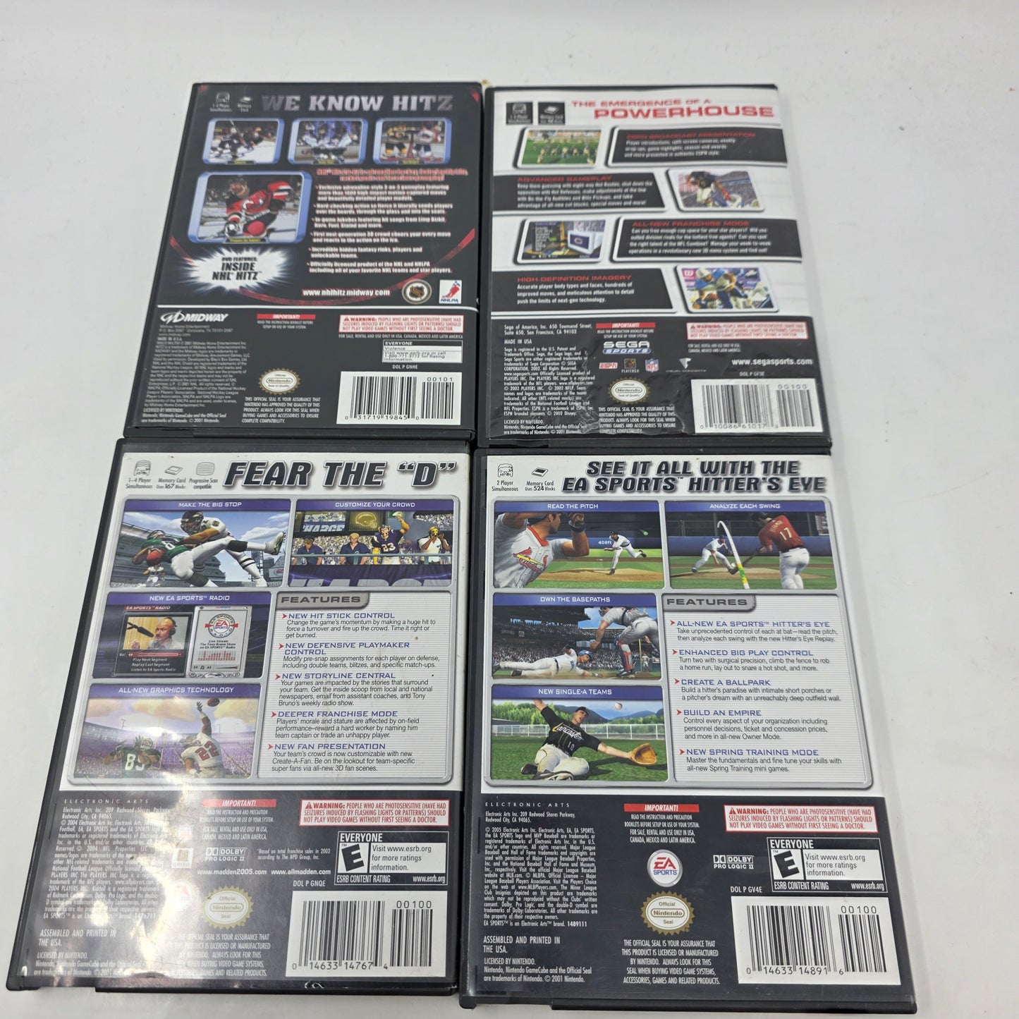 Lot of 4 Games Nintendo GameCube Games