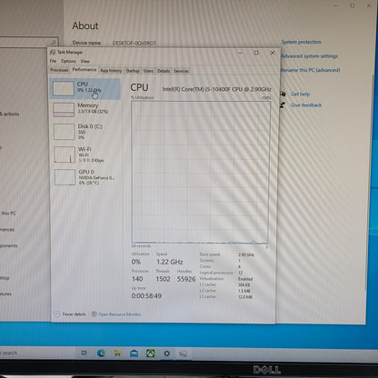 Cyberpower Pc C-Series i5-10400F 2.90GHz 8GB RAM 512GB SSD Nvidia GeForce GTX