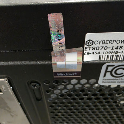 Cyberpower Pc C-Series i5-10400F 2.90GHz 8GB RAM 512GB SSD Nvidia GeForce GTX