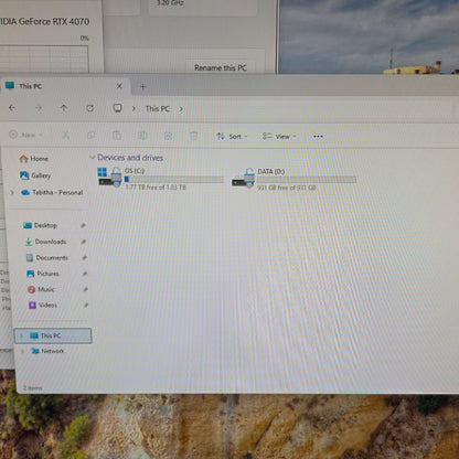 Alienware Aurora i9-149000KF 3.20GHz 32GB RAM 1TB HDD Nvidia GeForce RTX 4070