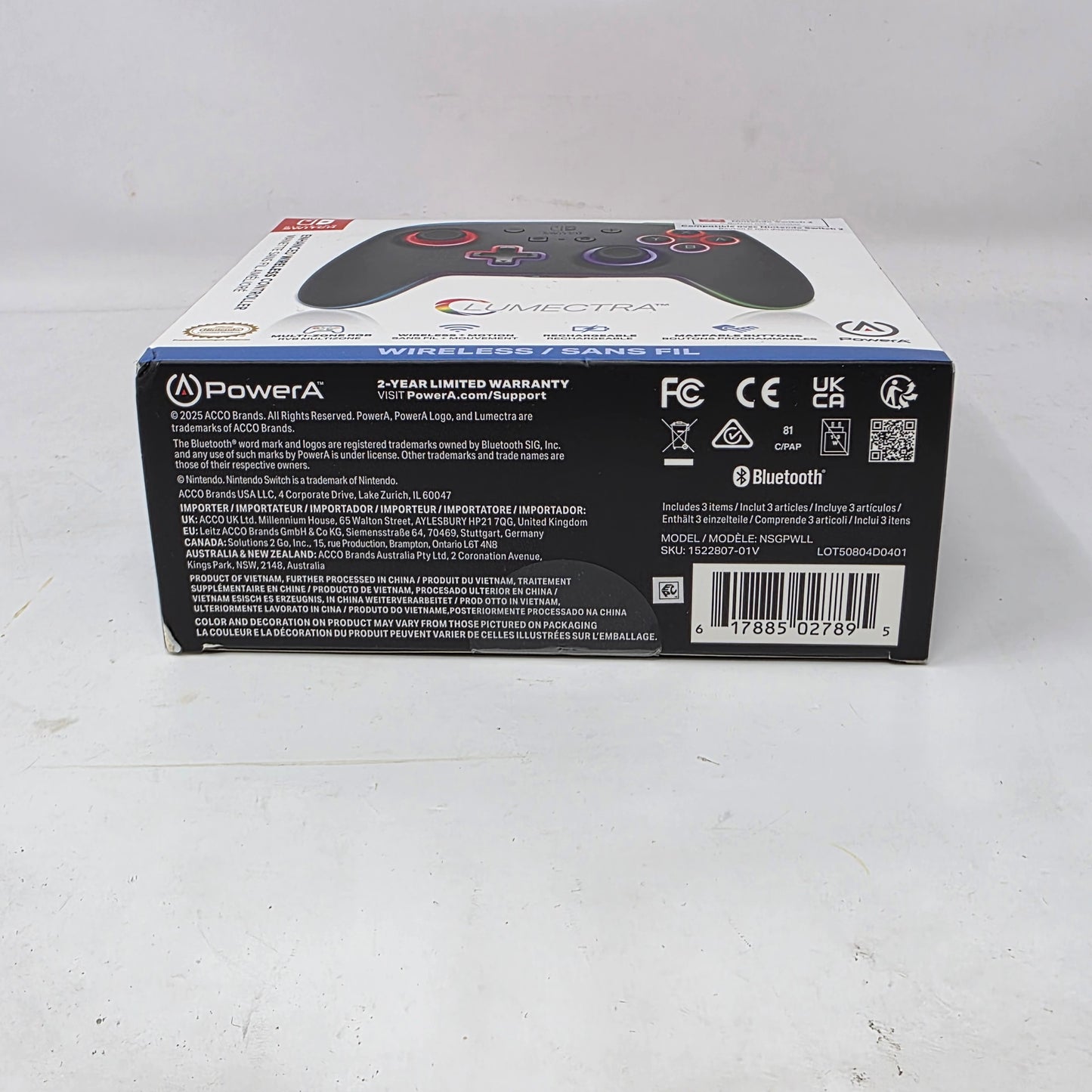 New PowerA Enhanced Wireless Controller Black NSGPWLL