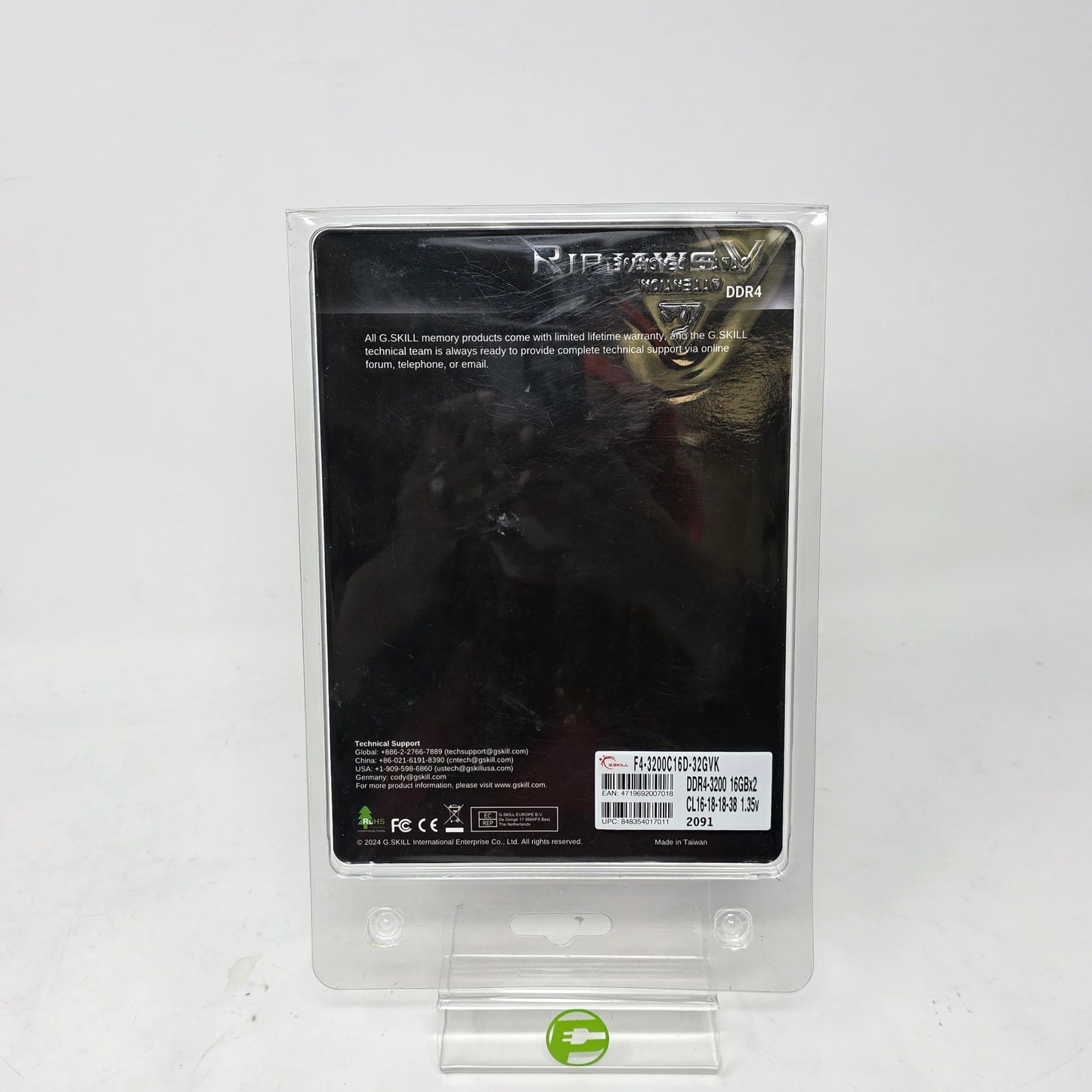 RipjawsV DDR4 16GB (2x8GB) RAM DDR4 3200MHz F4-3200C16D-32GVK