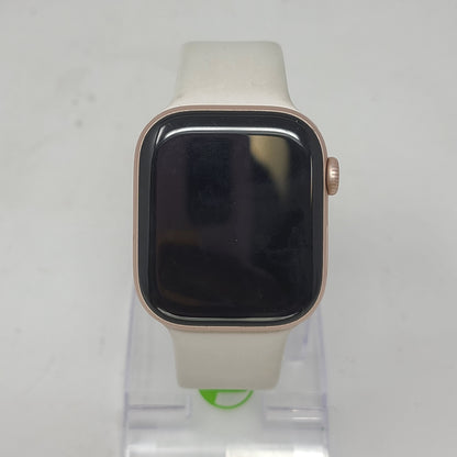 GPS Only Apple Watch Series 11 42MM Rose Gold Aluminum Starlight Sport Band MEUO4LW/A