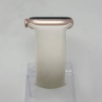 GPS Only Apple Watch Series 11 42MM Rose Gold Aluminum Starlight Sport Band MEUO4LW/A