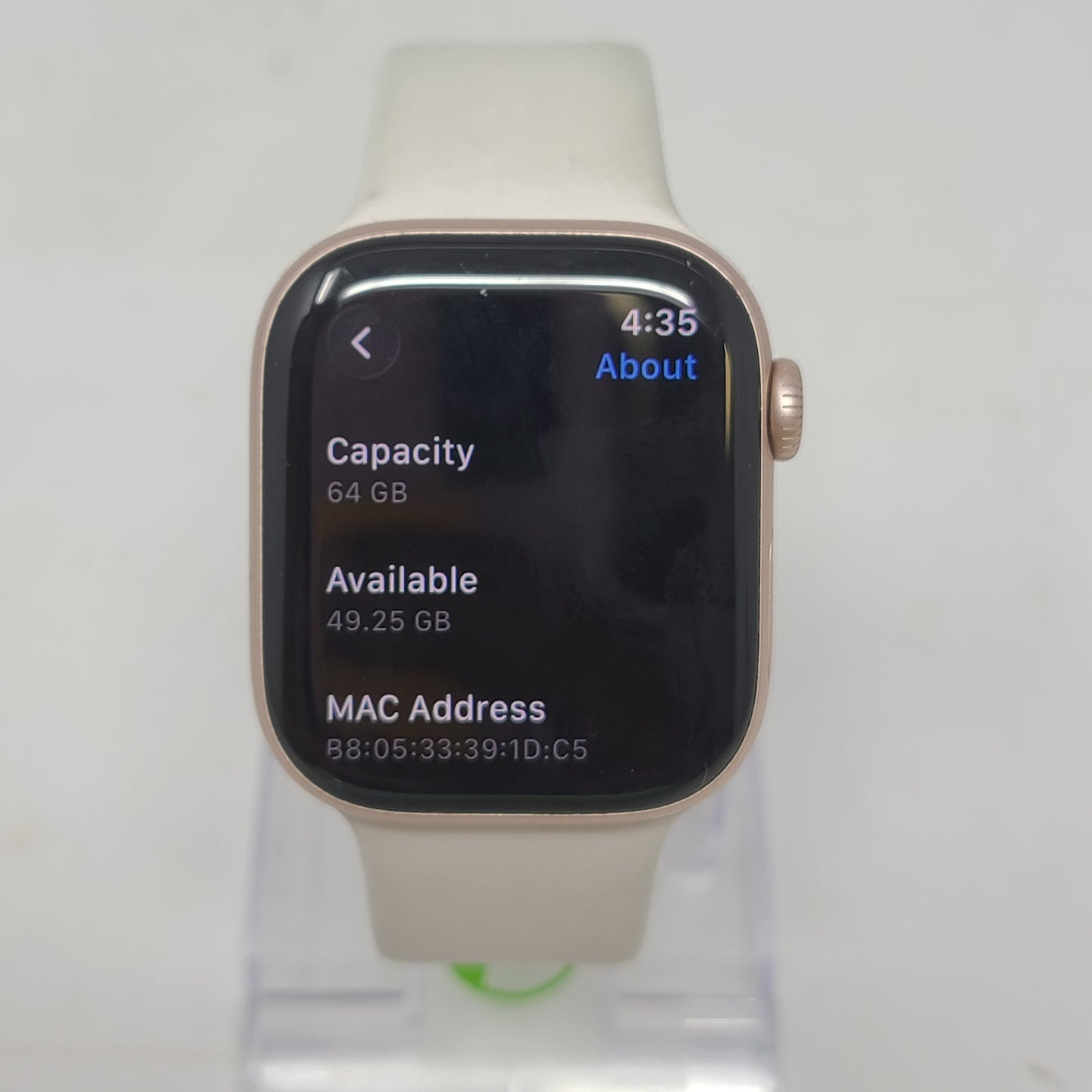 GPS Only Apple Watch Series 11 42MM Rose Gold Aluminum Starlight Sport Band MEUO4LW/A