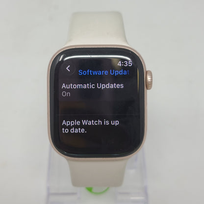 GPS Only Apple Watch Series 11 42MM Rose Gold Aluminum Starlight Sport Band MEUO4LW/A