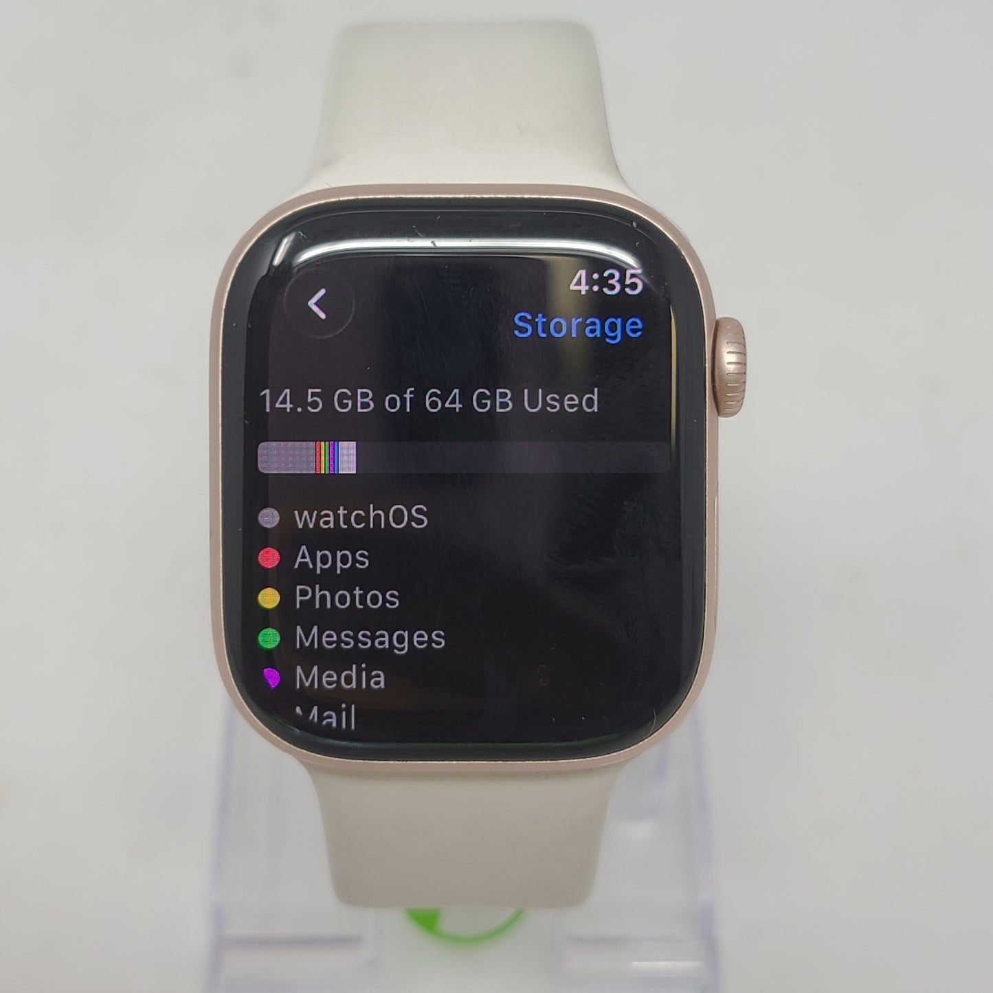 GPS Only Apple Watch Series 11 42MM Rose Gold Aluminum Starlight Sport Band MEUO4LW/A