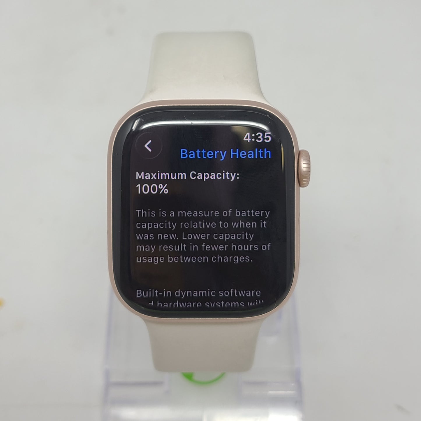 GPS Only Apple Watch Series 11 42MM Rose Gold Aluminum Starlight Sport Band MEUO4LW/A