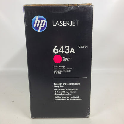New HP Laserjet 643A Toner Cartridge Magenta Q5953A