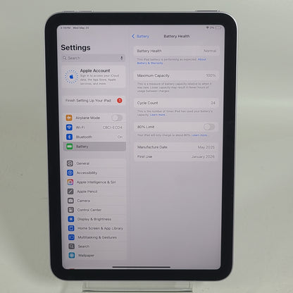 WiFi Only Apple iPad mini (A17 Pro) 128GB Purple MXN93LL/A