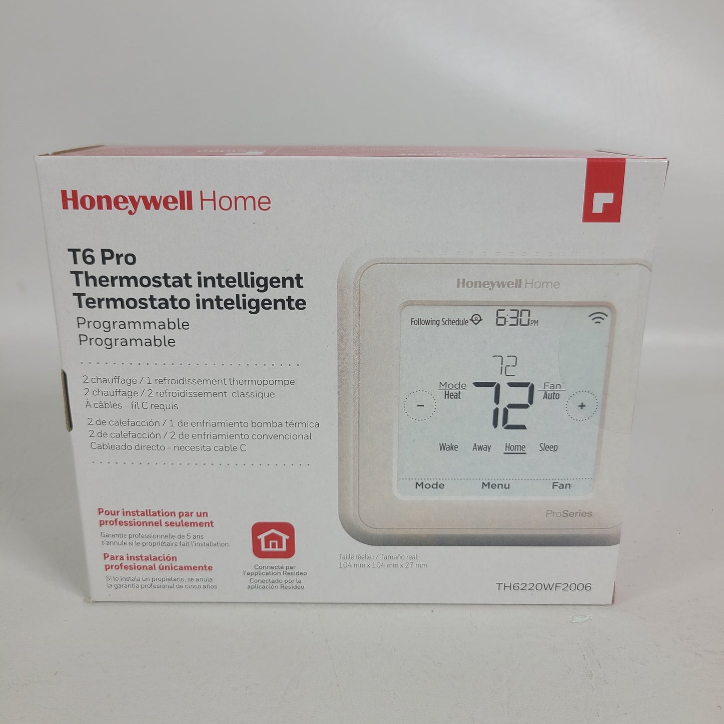 New Honeywell T6 Pro  Thermostat Programmable TH6210U2001/U