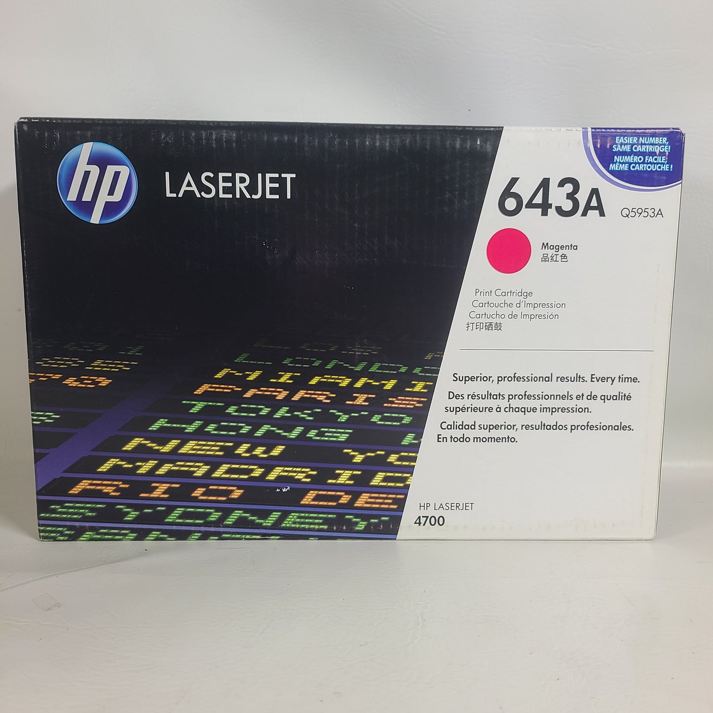 New Hp Laser jet 643A Toner Cartridge  Magenta Q5953A
