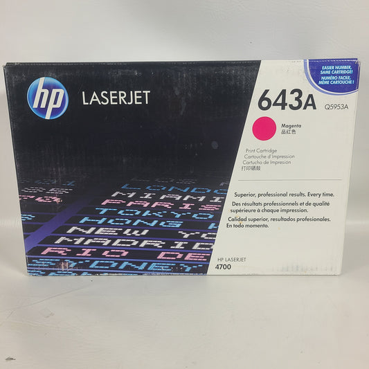 New Hp laser jet 643A Toner Cartridge Magenta  Q5953A