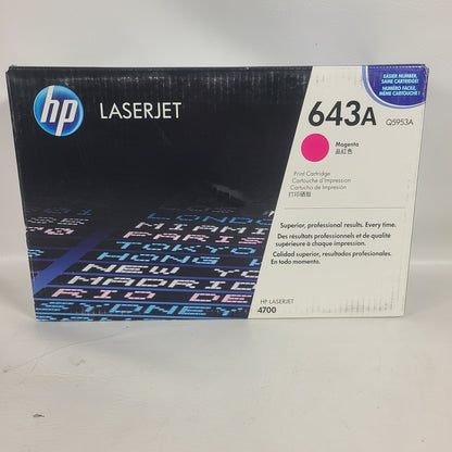 New Hp Laser jet 643A Toner Cartridge Magenta Q5953A