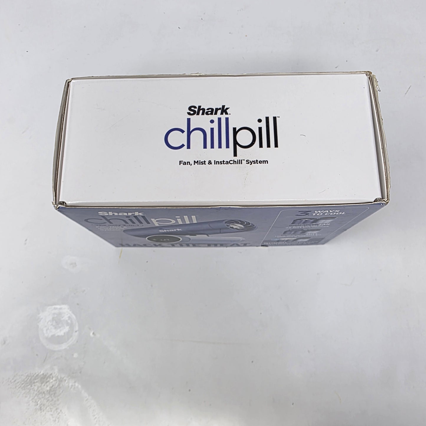 New Shark Chill Pill Blue 3-in-1 Personal Cooling System w/Fan, InstaChill, Mist