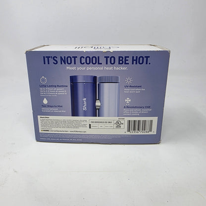 New Shark Chill Pill Blue 3-in-1 Personal Cooling System w/Fan, InstaChill, Mist