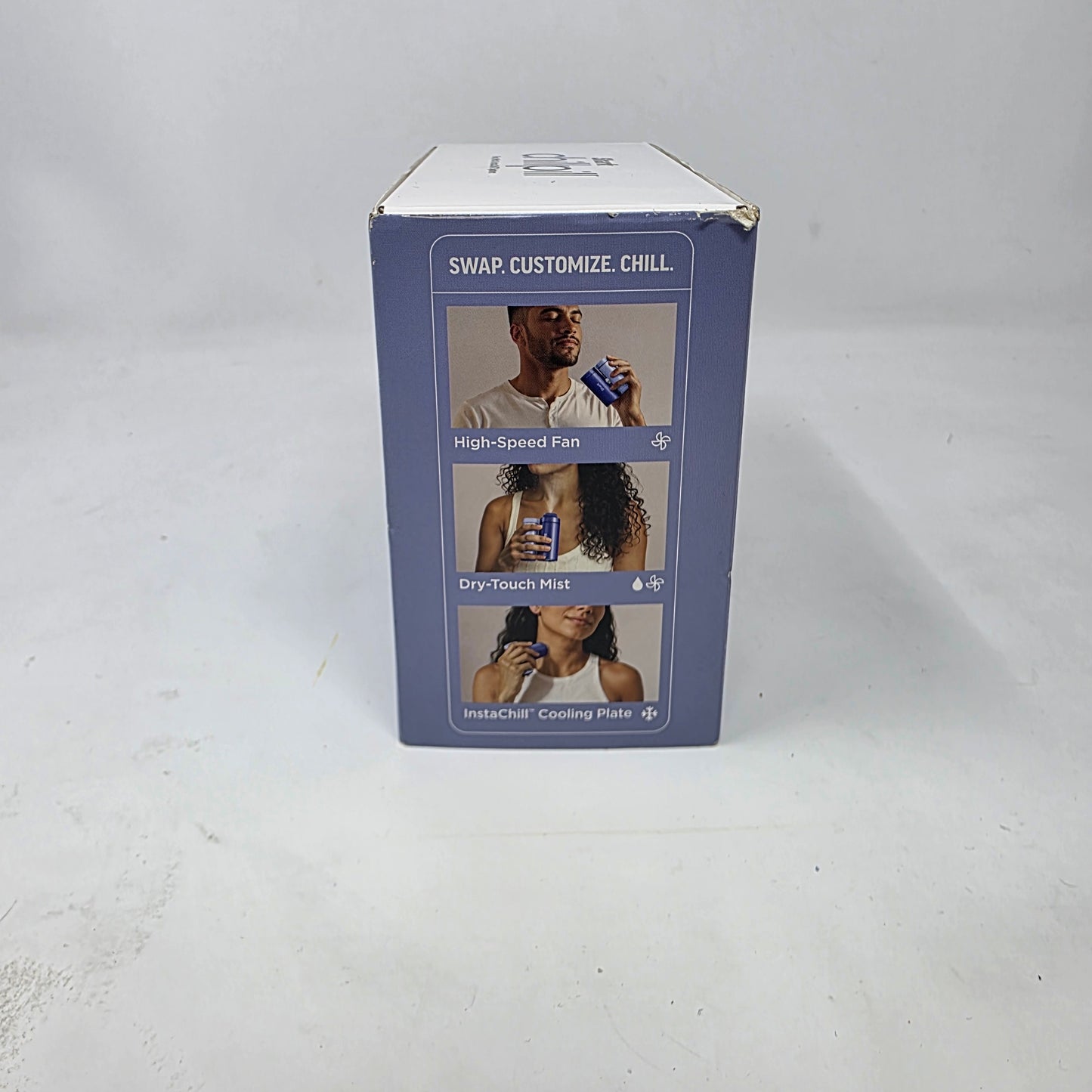 New Shark Chill Pill Blue 3-in-1 Personal Cooling System w/Fan, InstaChill, Mist