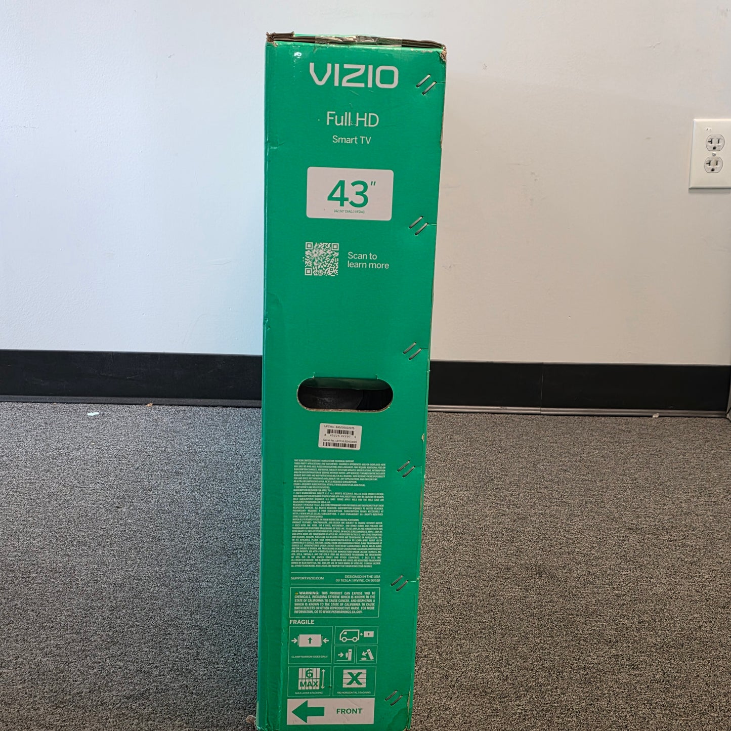 New Vizio 43" Class Full HD 1080p LED Smart TV VFD43M-0804