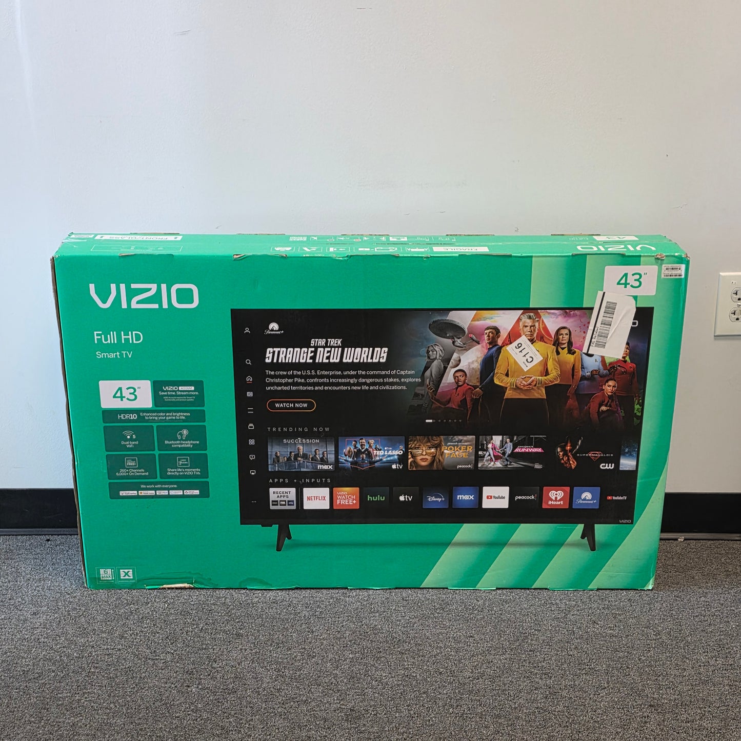 New Vizio 43" Class Full HD 1080p LED Smart TV VFD43M-0804