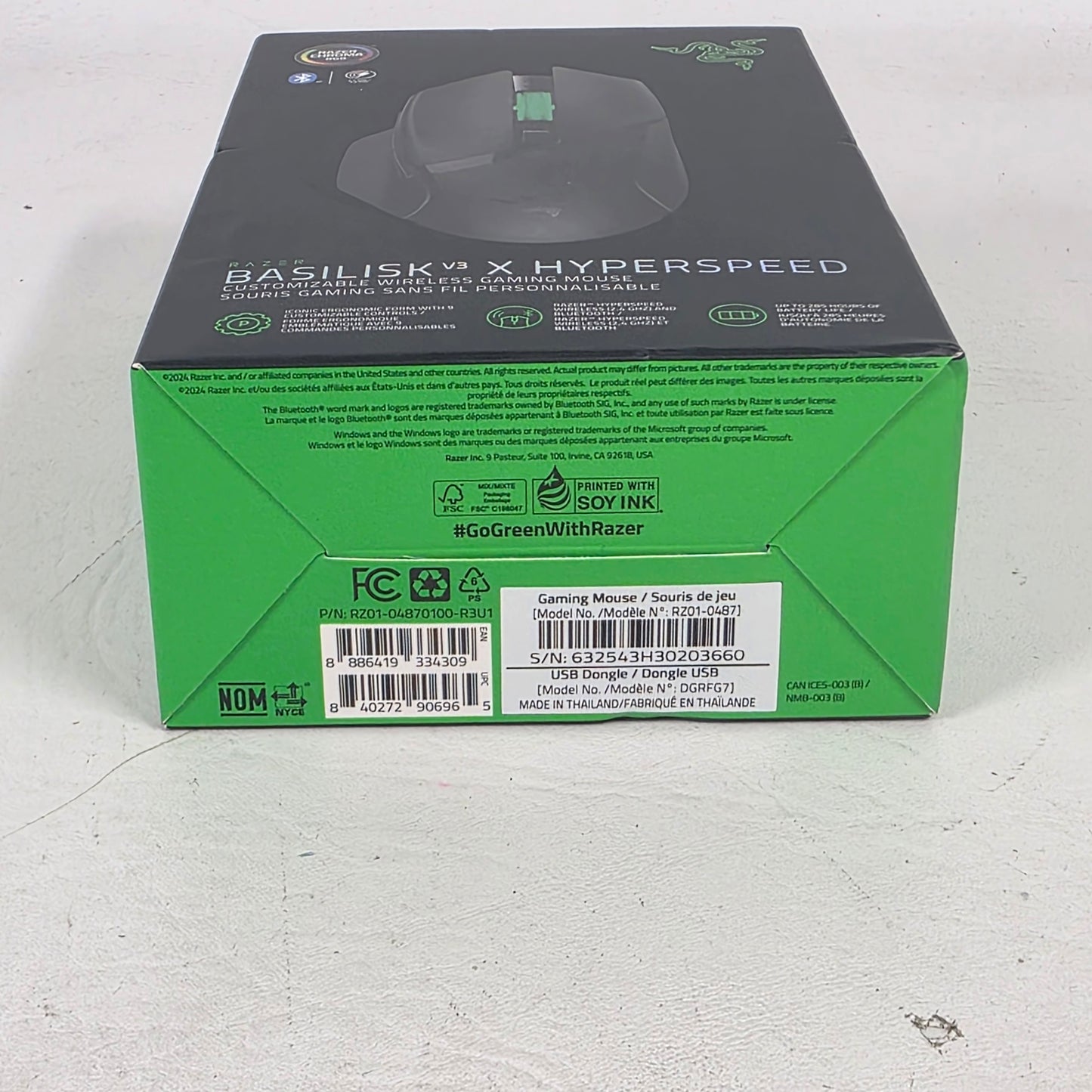 New Razer Basilisk v3 Hyperspeed Gaming Mouse RZ01-04870100-R3U1
