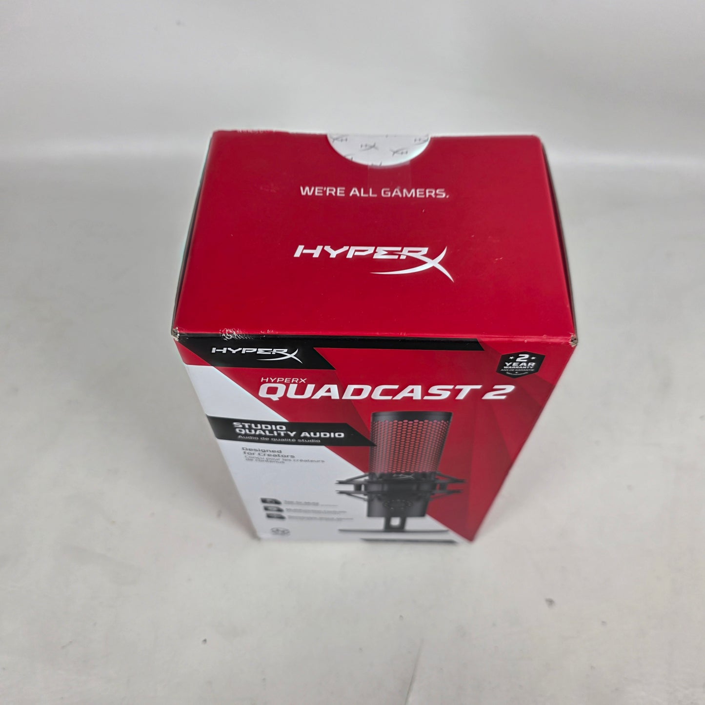 New HyperX Quadcast 2 USB Wired-Pattern Condenser Microphone QDC002