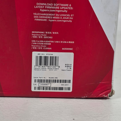New HyperX Quadcast 2 USB Wired-Pattern Condenser Microphone QDC002